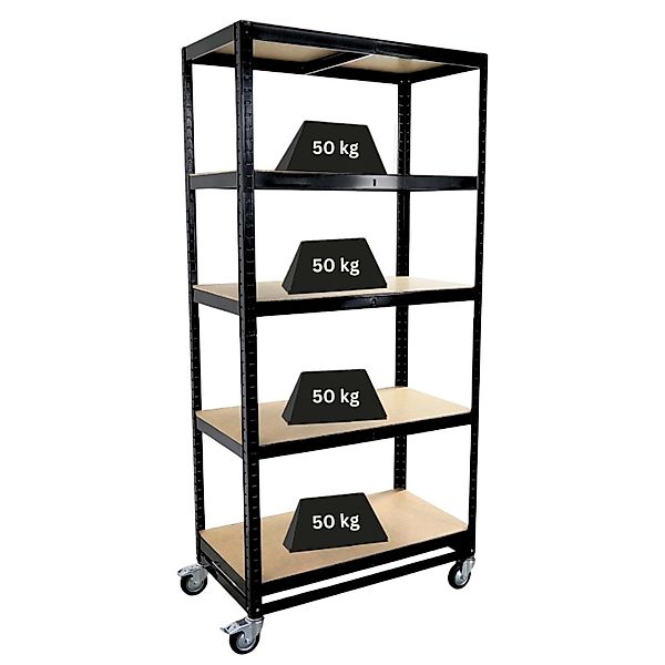 PROREGAL Kommissionierwagen BÜFFEL Fahrbares Kommissionierregal 192x90x50cm günstig online kaufen