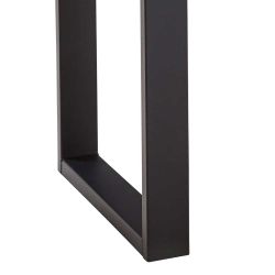 Tisch U-Gestell schwarz aus Zerreiche Massivholz Metall günstig online kaufen