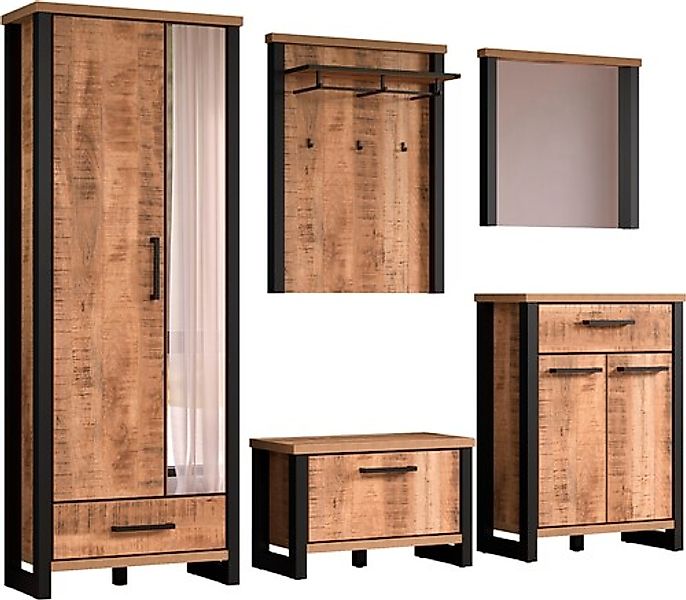 Home affaire Garderoben-Set »Elda« Komplett-Set, 5 Stk. tlg. günstig online kaufen