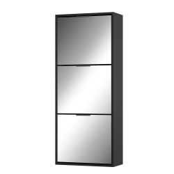 UEV Schuhschrank Spiegelschuhschrank schmal mit 3 günstig online kaufen