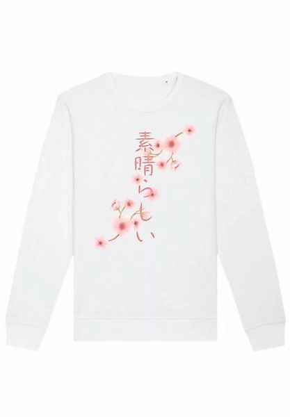 F4NT4STIC Sweatshirt Kirschblüten Asien Print günstig online kaufen