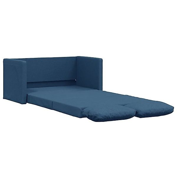 vidaXL Sofa Bodensofa mit Schlaffunktion Blau 112x174x55 cm Stoff günstig online kaufen
