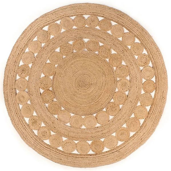 vidaXL Teppich Geflochten Jute 210 Cm Rund 1184019 günstig online kaufen