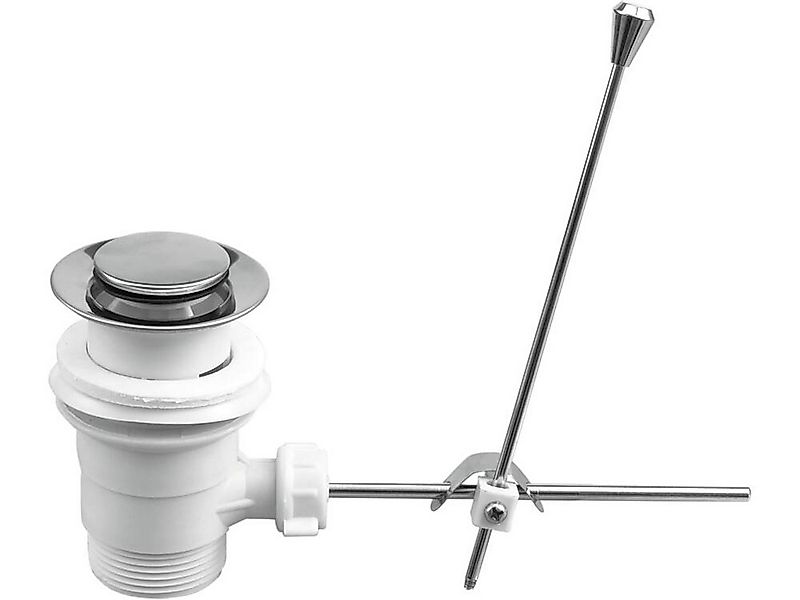 TRIZERATOP Waschbeckenstöpsel Stöpsel, Ablaufgarnitur Chrom 1 1/4" Zugstang günstig online kaufen