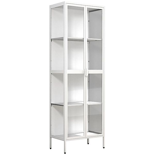 ebuy24 FlokaXXL Vitrinenschrank 2 Türen Weiß günstig online kaufen