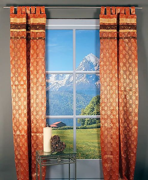 HOSSNER - ART OF HOME DECO Gardine »Arnisee«, (1 St.), Schlaufenschal mit D günstig online kaufen