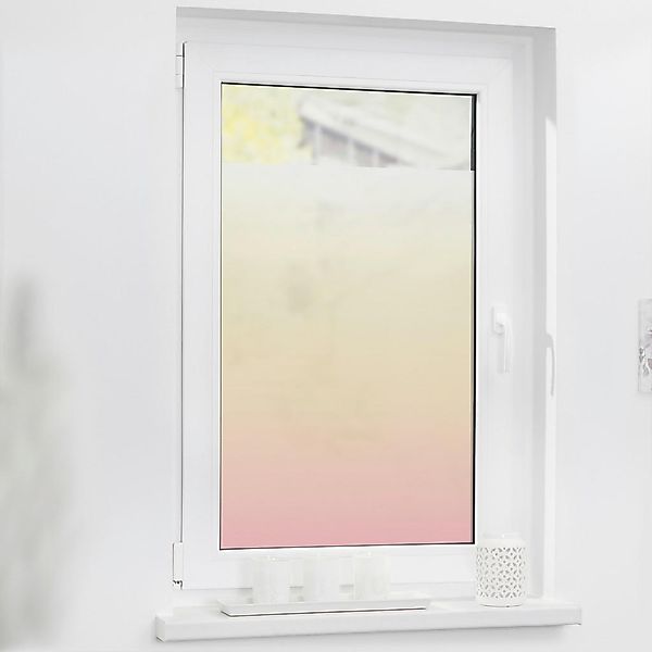 LICHTBLICK Fensterfolie Ombre  Ombre rosa B/L: ca. 100x130 cm günstig online kaufen