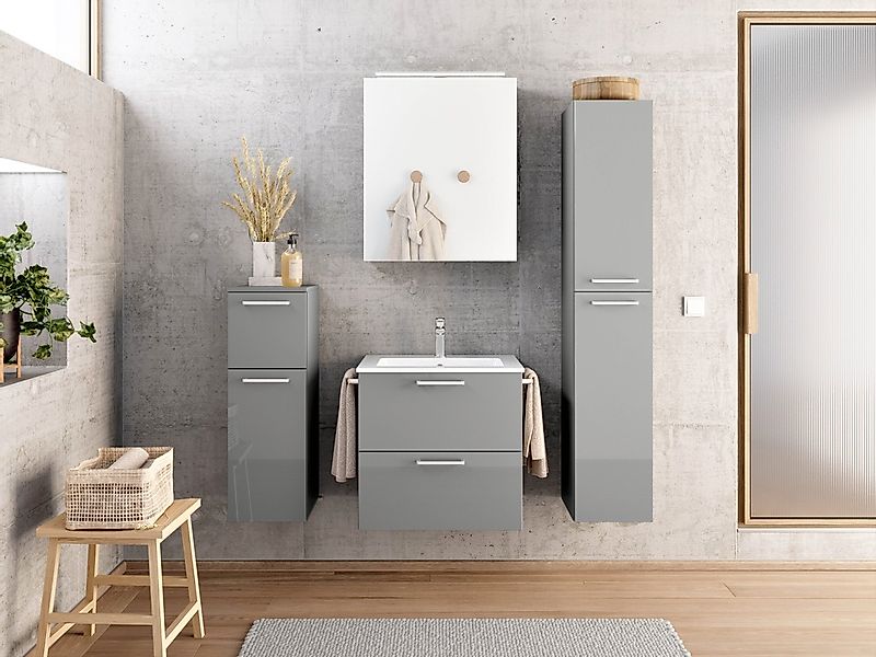 nobilia® Badmöbel-Set »Tolvina«, (2 St., vormontiert, mit Soft-Close), inkl günstig online kaufen