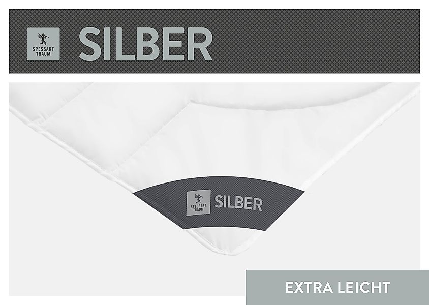 SPESSARTTRAUM Baumwollbettdecke "Silber" extrawarm 1 tlg. hergestellt in De günstig online kaufen