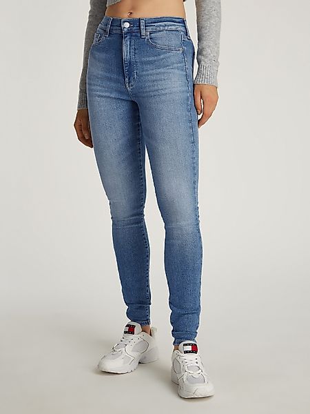 Tommy Jeans Skinny-fit-Jeans "Sylvia High Rise Skinny" mit Logo-Badge günstig online kaufen