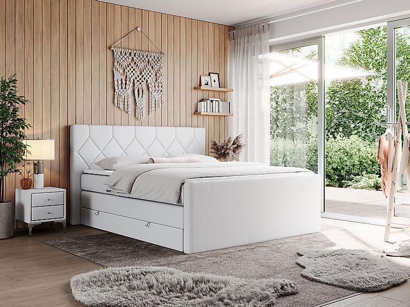 MKS MÖBEL Boxspringbett KING EIGAR (Packung, Set, Topper T25, T30-Schaum, M günstig online kaufen