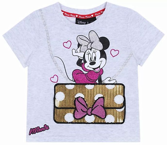 Sarcia.eu Kurzarmbluse Hellgraues T-Shirt / Minnie Mouse Disney Paillettent günstig online kaufen