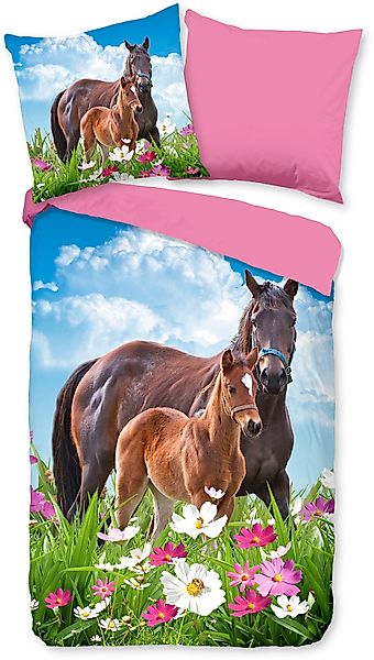 good morning Kinderbettwäsche »Dora«, Baumwolle, 135x200, Reißverschluss, W günstig online kaufen
