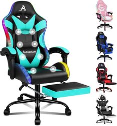 LuxusKollektion Gaming-Stuhl Massage-Gaming-Stuhl LED Neigung ergonomischer günstig online kaufen