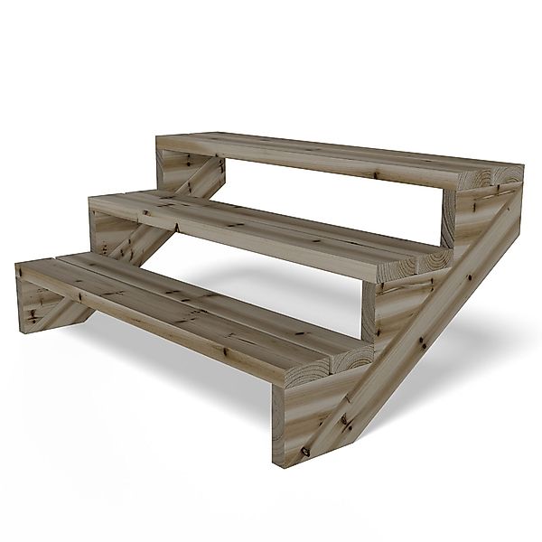 Gartenwelt Riegelsberger Außentreppe Terrassentreppe Kiefer kesseldruckimpr günstig online kaufen