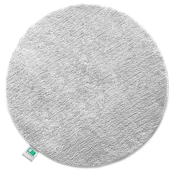 KARAT Badematte SKY Runder Badteppich Flauschig in Weiß Durchmesser 95 cm günstig online kaufen