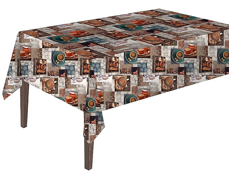 texpot Tischdecke PVC Wachstuch mit Kaffee günstig online kaufen