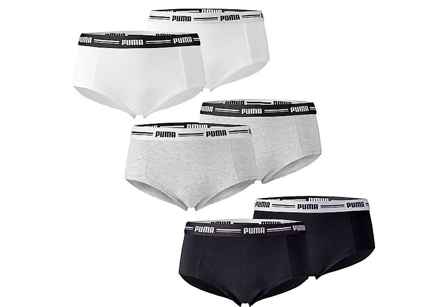 PUMA BODYWEAR Slip Mini-Shorts (Set, 6-St., 6er Pack) Mini Shorts, Logobund günstig online kaufen