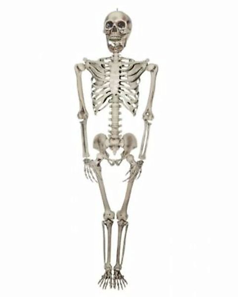 Riesen Skelett - Lebensgroße Halloween Figur 200 cm Partydeko beige günstig online kaufen