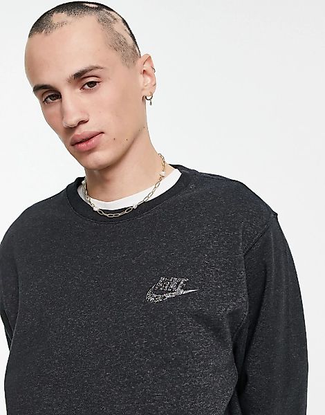 Nike – Revival – Sweatshirt in schwarzem Kalk günstig online kaufen