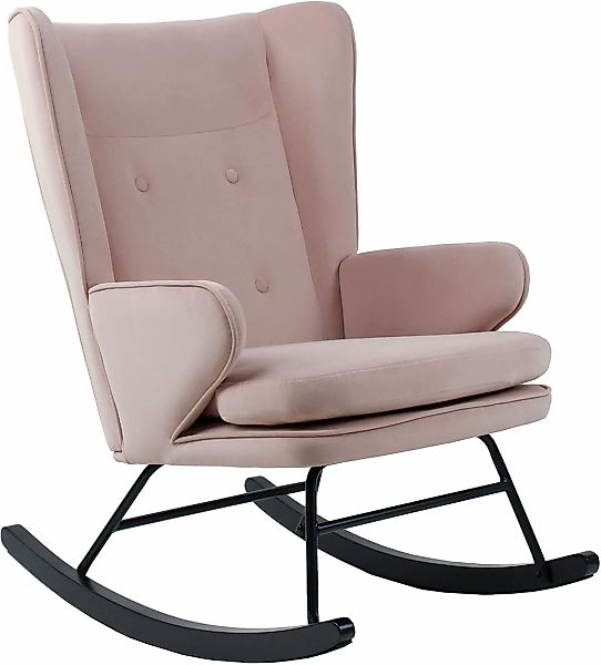 Kayoom Schaukelstuhl "Melorie 125, Metallgestell mit Kufen aus Holz" () 1 S günstig online kaufen