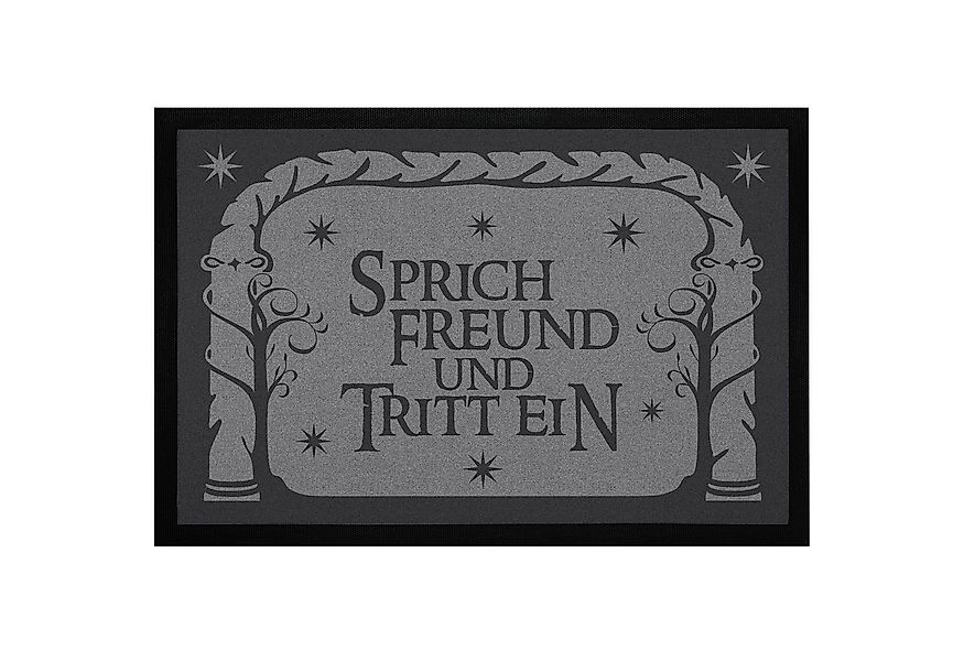 MoonWorks Fußmatte Fußmatte mit Spruch Sprich Freund und tritt ein Losungsw günstig online kaufen