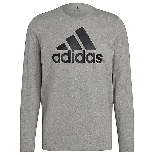 Adidas Bl Sj Langarm-t-shirt L Medium Grey Heather / Black / Black günstig online kaufen