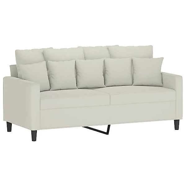 vidaXL 2-Sitzer-Sofa Creme 140 cm Samt 359311 günstig online kaufen