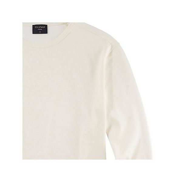 OLYMP Rundhalsshirt Rundhals Langarmshirt für Herren in weiß (1-tlg., keine günstig online kaufen