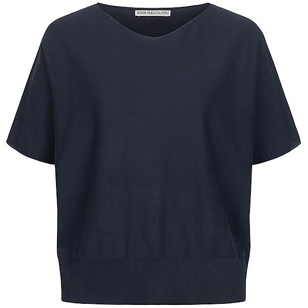 Drykorn Kurzarmpullover Strickshirt SOMELI aus Baumwolle günstig online kaufen