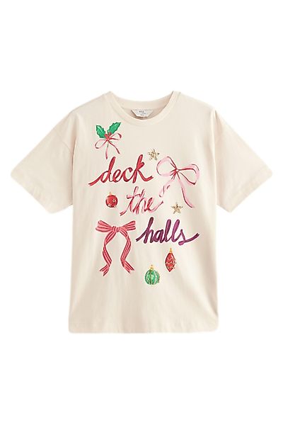 Next T-Shirt Weihnachtliches T-Shirt (1-tlg) günstig online kaufen
