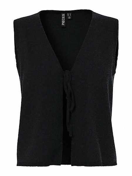 pieces Strickweste "PCBREE SL TIE KNIT VEST NOOS BC" mit Bindeband günstig online kaufen
