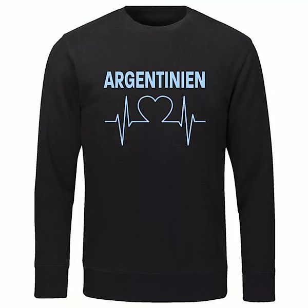 multifanshop Sweatshirt Argentinien - Herzschlag - Pullover günstig online kaufen