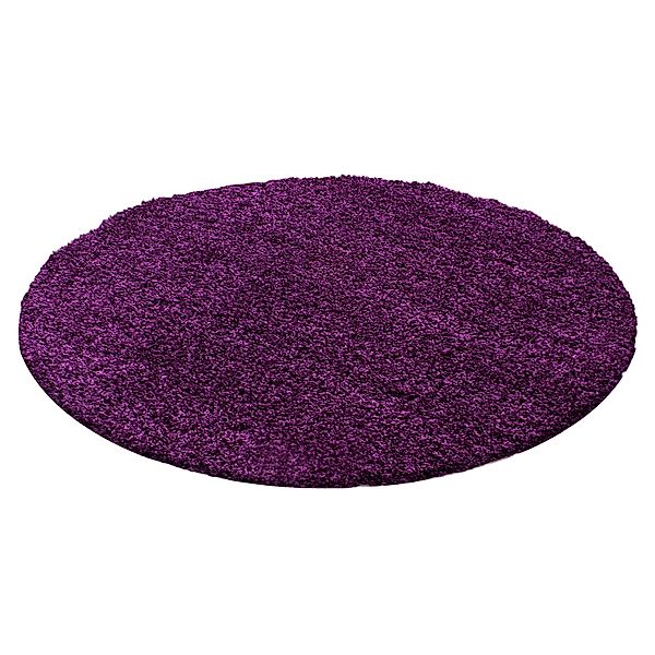 Ayyildiz Hochflorteppich Life 1500 Violett Ø 160 cm günstig online kaufen