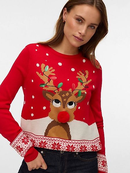 Vero Moda Weihnachtspullover VMFROSTYDEER LS O-NECK PULL. XMAS BOX günstig online kaufen