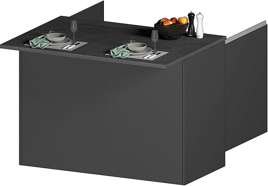 KOCHSTATION Kücheninsel KS-Sole, Breite 125 cm, mit 2 Türen günstig online kaufen