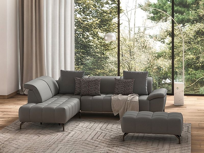 sit&more Ecksofa "Cool L-Form", wahlweise mit Kopfteilverstellung und Vorzi günstig online kaufen
