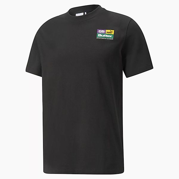 PUMA x BUTTER GOODS T-Shirt mit Grafikprint Für Herren | Mit Aucun | Schwar günstig online kaufen