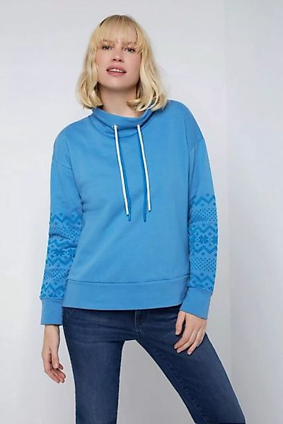 Gina Laura Sweatshirt Sweatshirt oversized Stehkragen günstig online kaufen