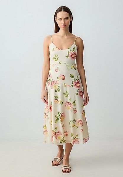 Jimmy Key Midikleid Getailleerde nauwsluitende midi-jurk met open hals en p günstig online kaufen