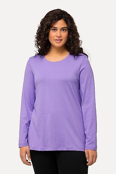Ulla Popken T-Shirt bis 64 Oberteil Langarmshirt Basic Langarm günstig online kaufen