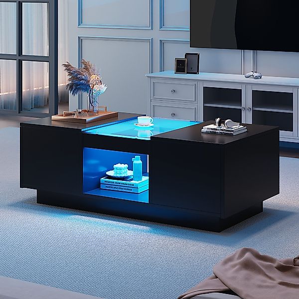 MODFU Couchtisch Hochglanz (Satztisch, Wohnzimmertisch, Beistelltisch, günstig online kaufen
