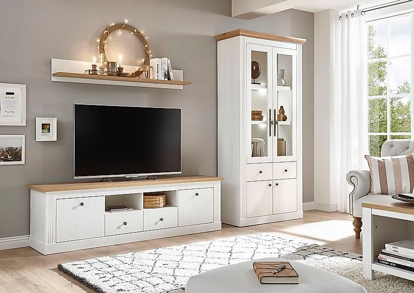 Home affaire Wohnwand Westminster TOPSELLER!, (Set, 3-St., Vitrine, Lowboar günstig online kaufen