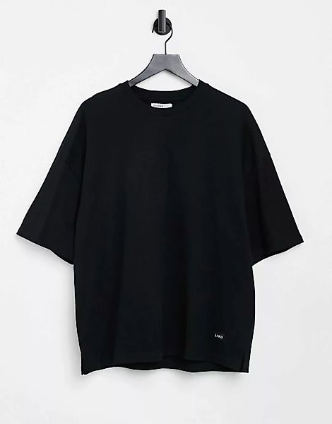 Bershka – Oversize-T-Shirt in Schwarz günstig online kaufen