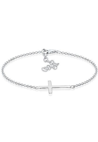 Elli Armband Kreuz Horizontal Schlicht 925 Silber günstig online kaufen