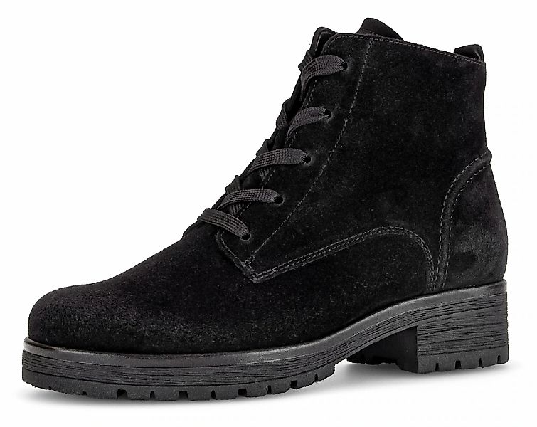 Gabor Genua Schnürstiefelette, Blockabsatz, Schnürboots, Komfortschuh günstig online kaufen