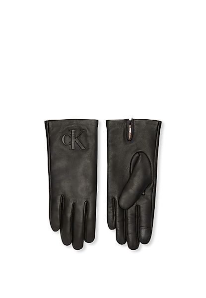 Calvin Klein Lederhandschuhe RAISED CK LEATHER günstig online kaufen