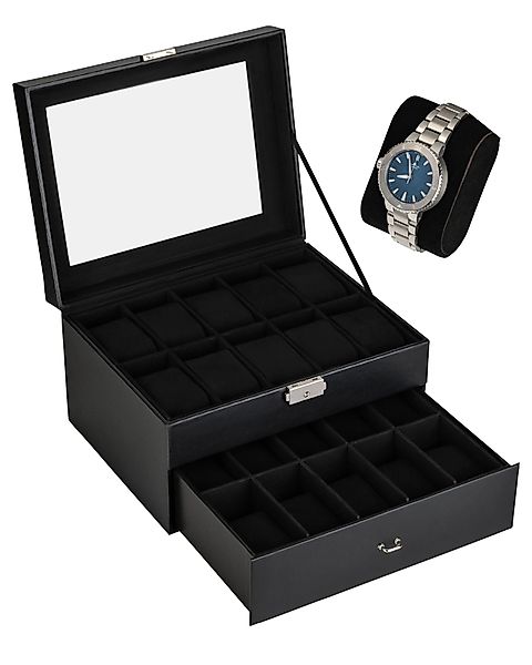 shelfmade Uhrenbox Uhren Aufbewahrungskiste Uhrenbox Uhrenkoffer günstig online kaufen