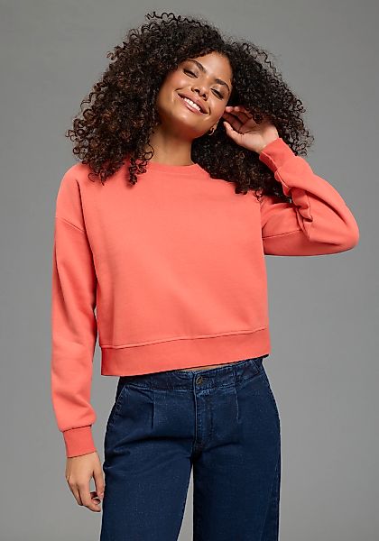 Laura Scott Sweatshirt, Cropped Form günstig online kaufen