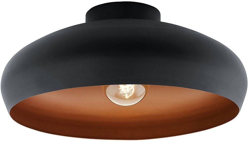 EGLO Deckenleuchte MOGANO Deckenlampe, schwarz, kupfer, günstig online kaufen